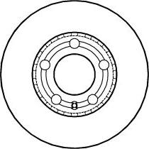 ABTEX BD1227V - Спирачен диск vvparts.bg