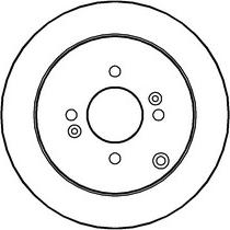 ABTEX BD1271S - Спирачен диск vvparts.bg