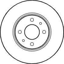 ABTEX BD817V - Спирачен диск vvparts.bg