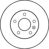 ABTEX BD827S - Спирачен диск vvparts.bg