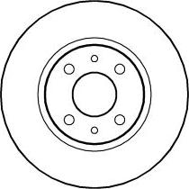 ABTEX BD341V - Спирачен диск vvparts.bg