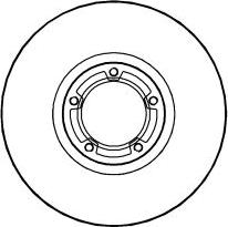 ABTEX BD357V - Спирачен диск vvparts.bg