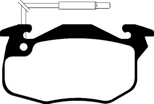 ABTEX PLU393 - Комплект спирачно феродо, дискови спирачки vvparts.bg