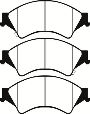 ABTEX PLU2449 - Комплект спирачно феродо, дискови спирачки vvparts.bg