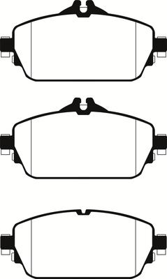 ABTEX PLU2451 - Комплект спирачно феродо, дискови спирачки vvparts.bg