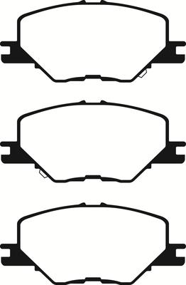 ABTEX PLU2559 - Комплект спирачно феродо, дискови спирачки vvparts.bg