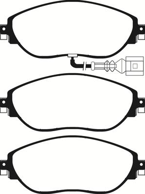 ABTEX PLU2188 - Комплект спирачно феродо, дискови спирачки vvparts.bg