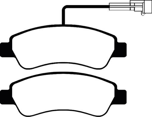 ABTEX PLU2325 - Комплект спирачно феродо, дискови спирачки vvparts.bg