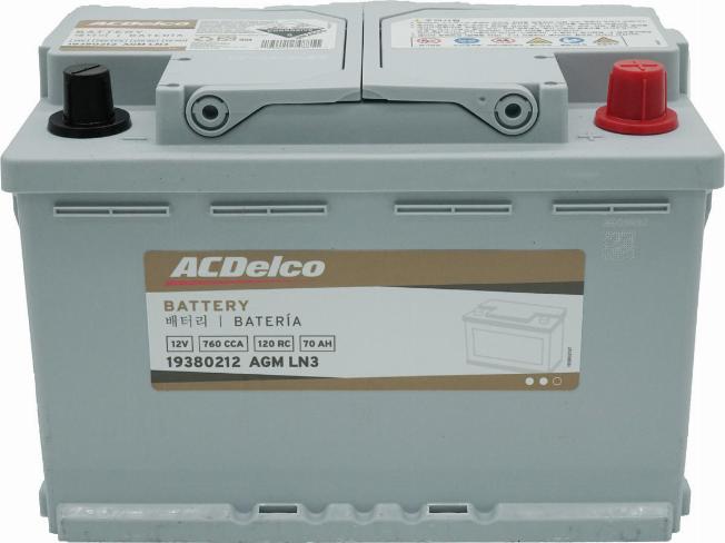 ACDelco 19380212 - Стартов акумулатор vvparts.bg