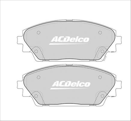 ACDelco ACD2330 - Комплект спирачно феродо, дискови спирачки vvparts.bg