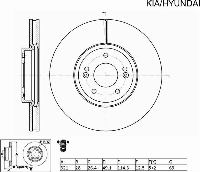 ACDelco ACDR2474 - Спирачен диск vvparts.bg