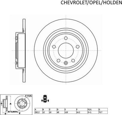 ACDelco ACDR2015 - Спирачен диск vvparts.bg