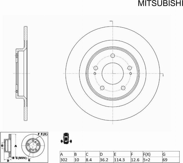 ACDelco ACDR2237 - Спирачен диск vvparts.bg