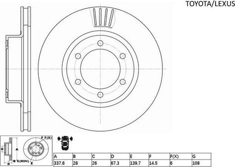 ACDelco ACDR2700 - Спирачен диск vvparts.bg