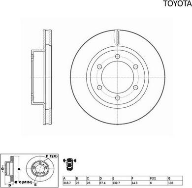 ACDelco ACDR2716 - Спирачен диск vvparts.bg