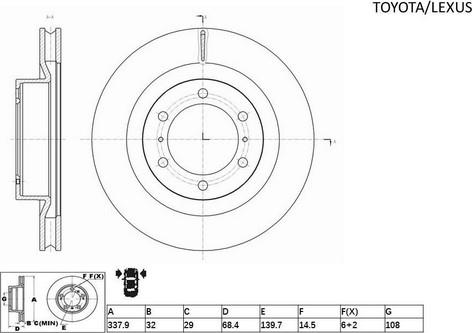 ACDelco ACDR2736 - Спирачен диск vvparts.bg