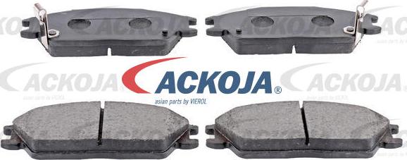 ACKOJA A52-0068 - Комплект спирачно феродо, дискови спирачки vvparts.bg