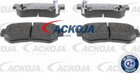 ACKOJA A52-0073 - Комплект спирачно феродо, дискови спирачки vvparts.bg