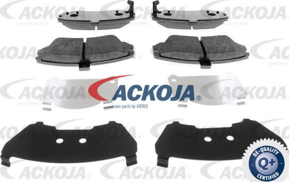 ACKOJA A52-0142 - Комплект спирачно феродо, дискови спирачки vvparts.bg