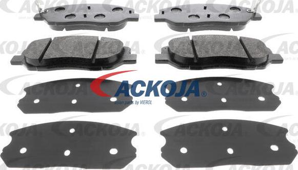 ACKOJA A52-0293 - Комплект спирачно феродо, дискови спирачки vvparts.bg