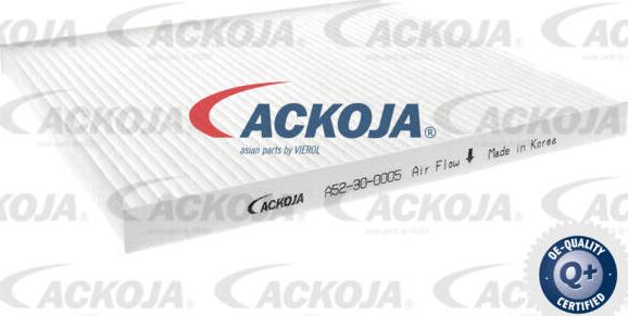 ACKOJA A52-30-0005 - Филтър купе (поленов филтър) vvparts.bg