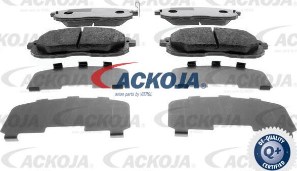ACKOJA A64-0013 - Комплект спирачно феродо, дискови спирачки vvparts.bg