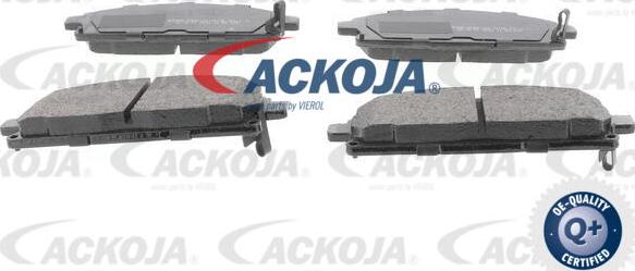 ACKOJA A38-0147 - Комплект спирачно феродо, дискови спирачки vvparts.bg