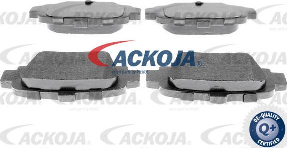 ACKOJA A38-0130 - Комплект спирачно феродо, дискови спирачки vvparts.bg