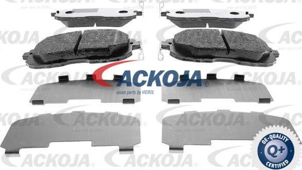 ACKOJA A38-0131 - Комплект спирачно феродо, дискови спирачки vvparts.bg