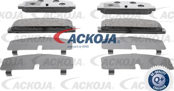 ACKOJA A32-0129 - Комплект спирачно феродо, дискови спирачки vvparts.bg