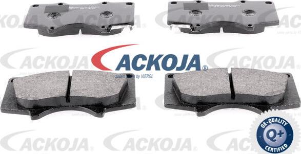 ACKOJA A37-0104 - Комплект спирачно феродо, дискови спирачки vvparts.bg