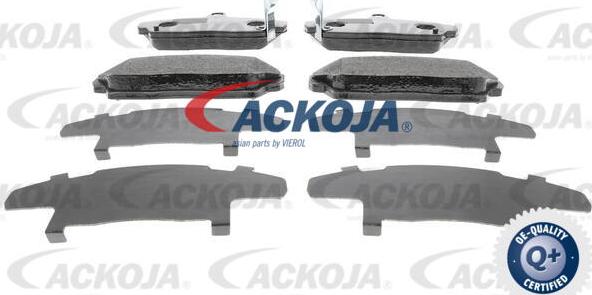 ACKOJA A26-0019 - Комплект спирачно феродо, дискови спирачки vvparts.bg