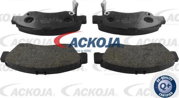 ACKOJA A26-0020 - Комплект спирачно феродо, дискови спирачки vvparts.bg