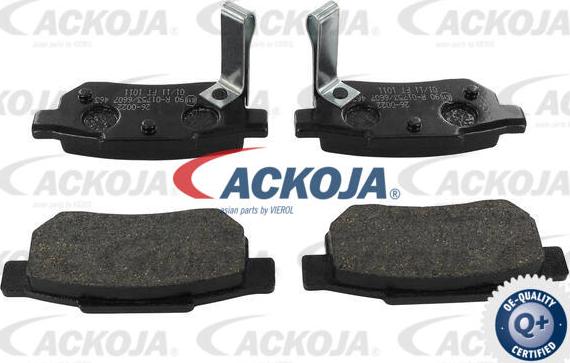 ACKOJA A26-0022 - Комплект спирачно феродо, дискови спирачки vvparts.bg