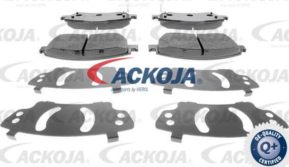 ACKOJA A70-0056 - Комплект спирачно феродо, дискови спирачки vvparts.bg