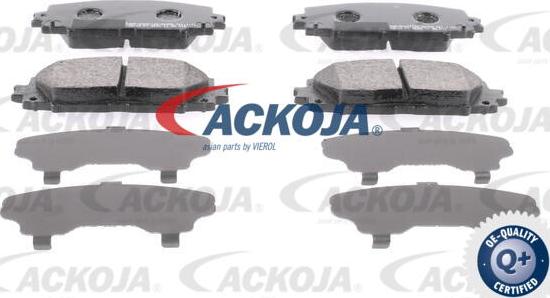 ACKOJA A70-0084 - Комплект спирачно феродо, дискови спирачки vvparts.bg