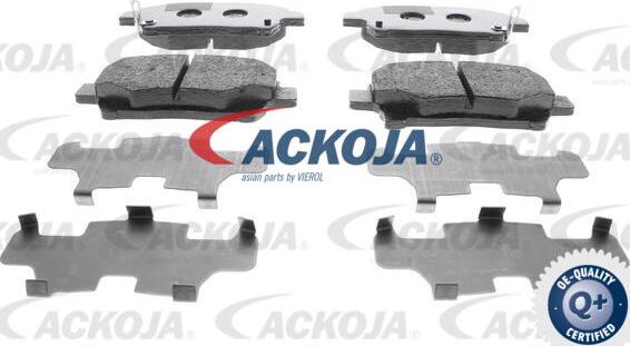 ACKOJA A70-0086 - Комплект спирачно феродо, дискови спирачки vvparts.bg