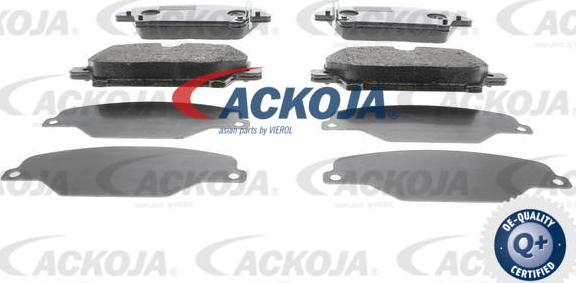 ACKOJAP A26-0089 - Комплект спирачно феродо, дискови спирачки vvparts.bg