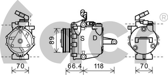 ACR 134959 - Компресор, климатизация vvparts.bg