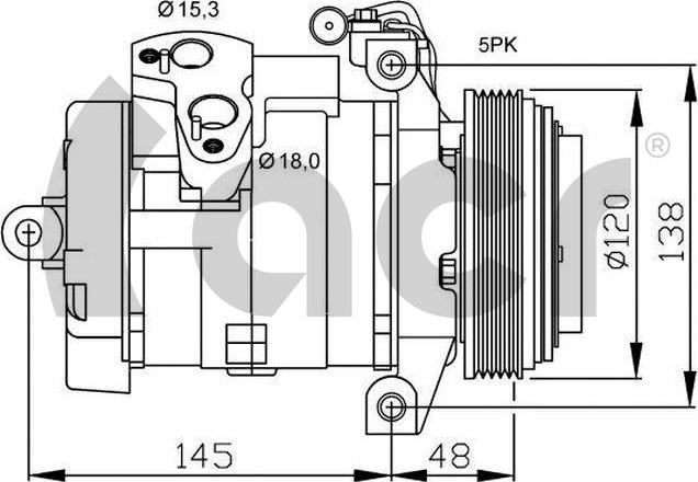 ACR 134511 - Компресор, климатизация vvparts.bg