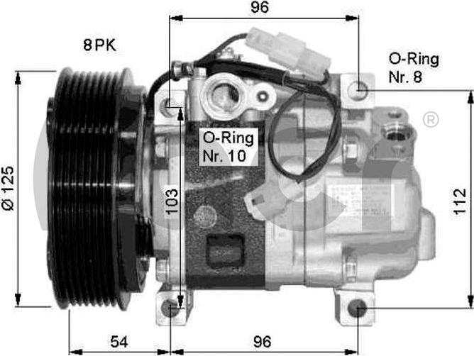 ACR 134614 - Компресор, климатизация vvparts.bg