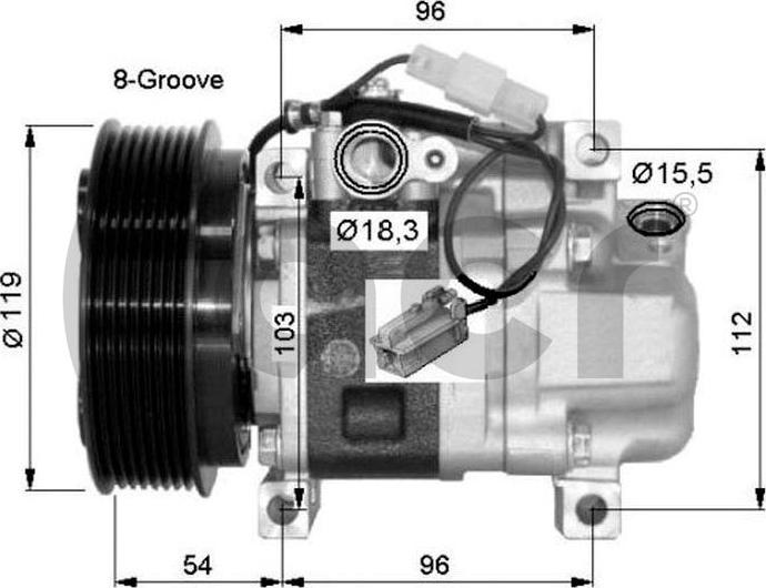 ACR 134616 - Компресор, климатизация vvparts.bg