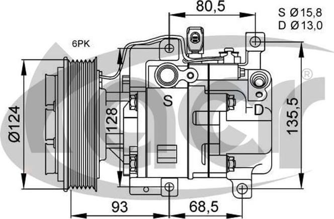 ACR 134630 - Компресор, климатизация vvparts.bg