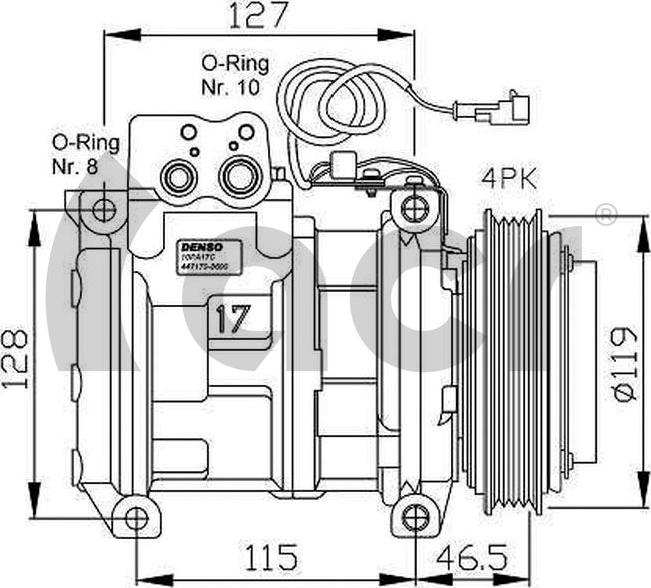 ACR 134154 - Компресор, климатизация vvparts.bg