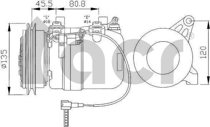 ACR 134137 - Компресор, климатизация vvparts.bg