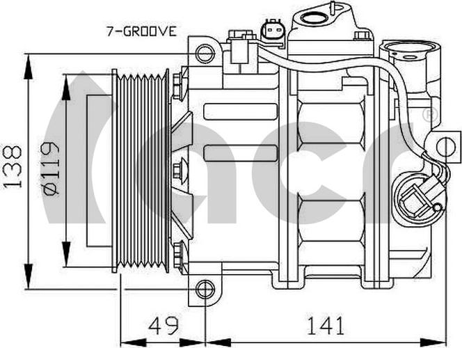 ACR 134263R - Компресор, климатизация vvparts.bg