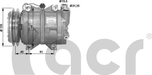 ACR 134712 - Компресор, климатизация vvparts.bg