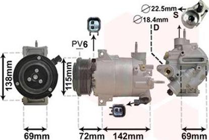 ACR 135544 - Компресор, климатизация vvparts.bg