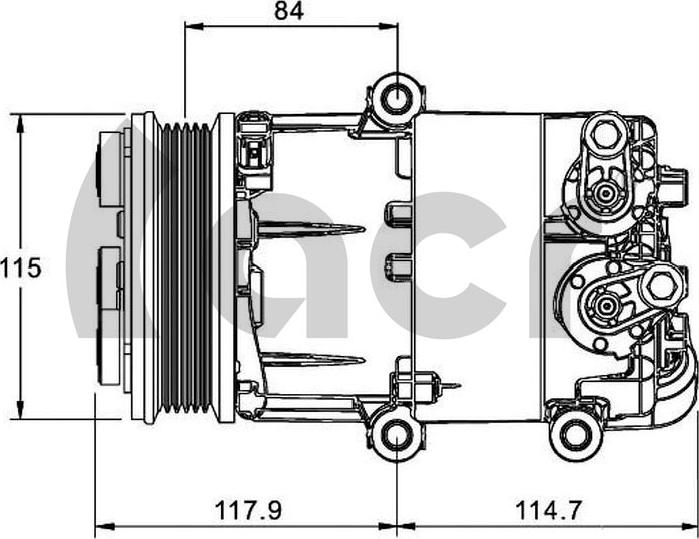 ACR 135144R - Компресор, климатизация vvparts.bg