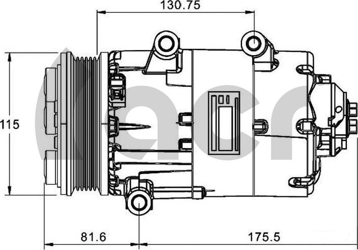 ACR 135142R - Компресор, климатизация vvparts.bg